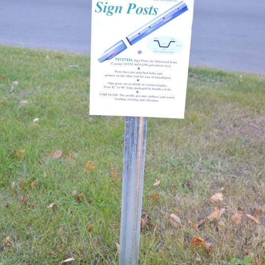 Front View Sign Post